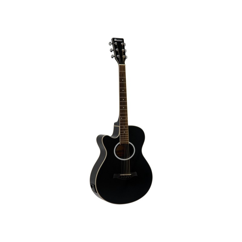 DIMAVERY AW-400 Western guitar LH, black